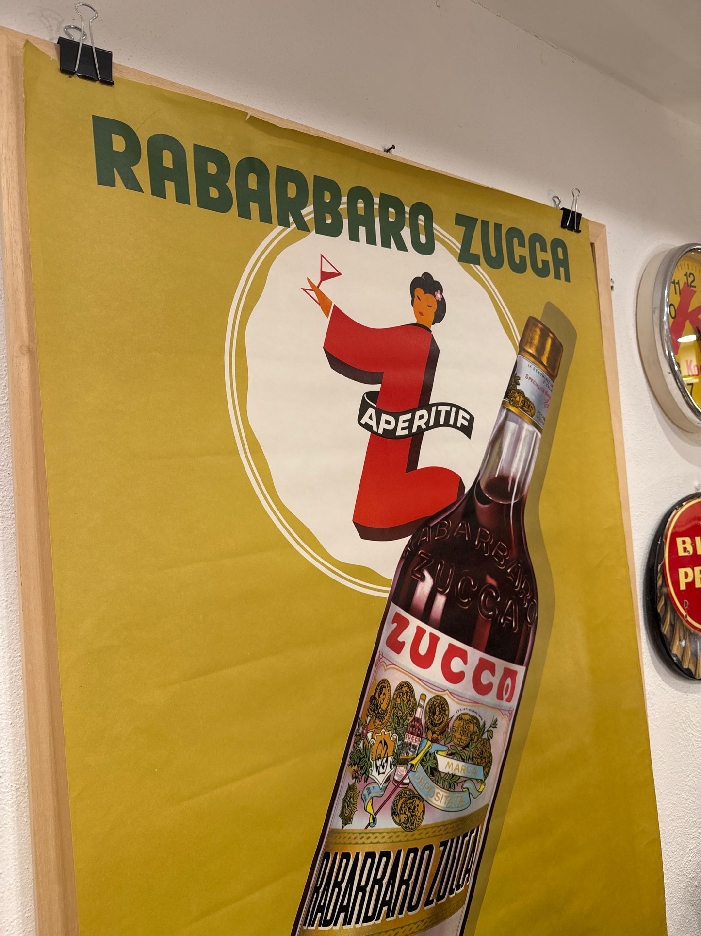 Manifesto pubblicitario Rabarbaro Zucca