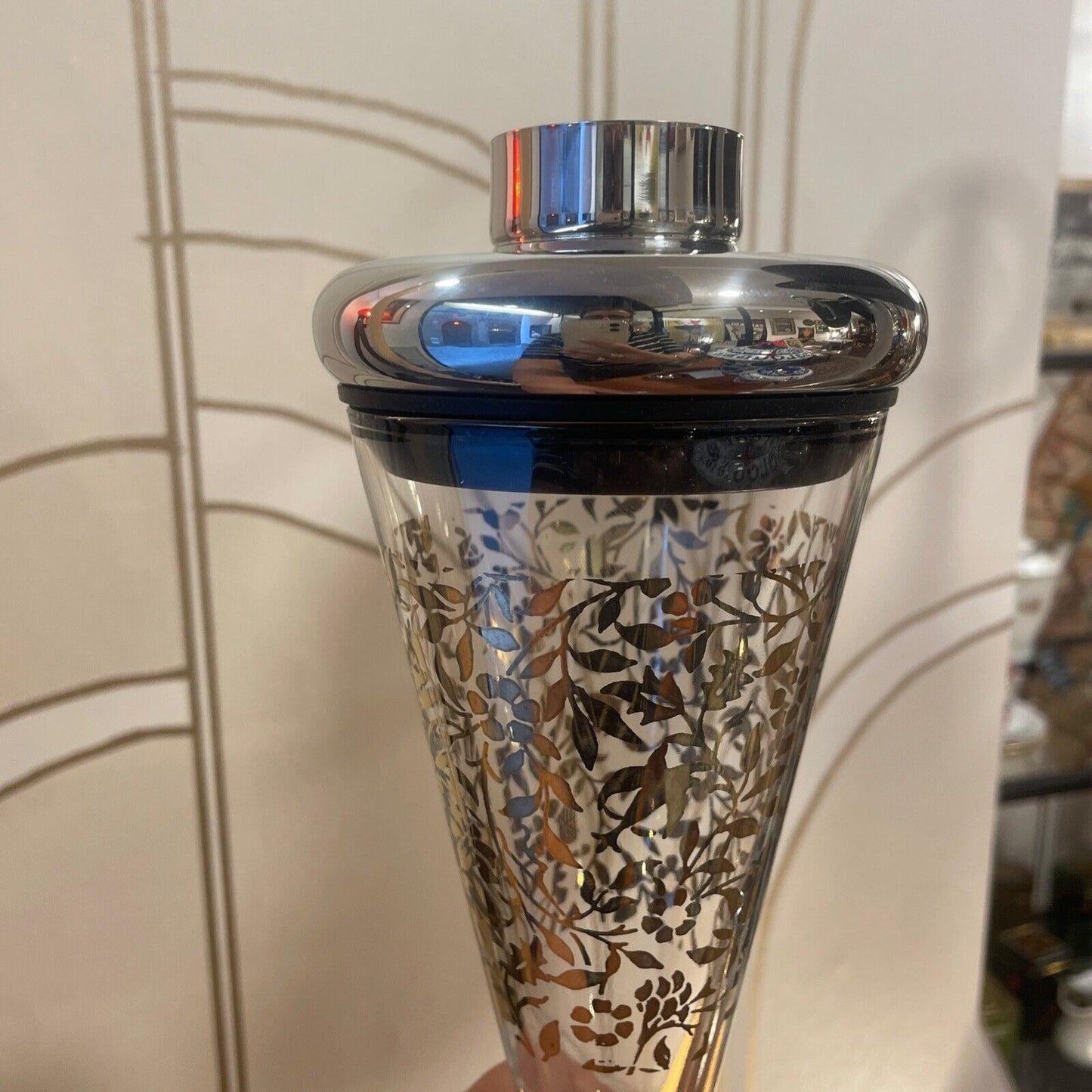 Shaker Vetro Pubblicitario Vintage Alessi CAMPARI 1986 Design MATTEO THUN