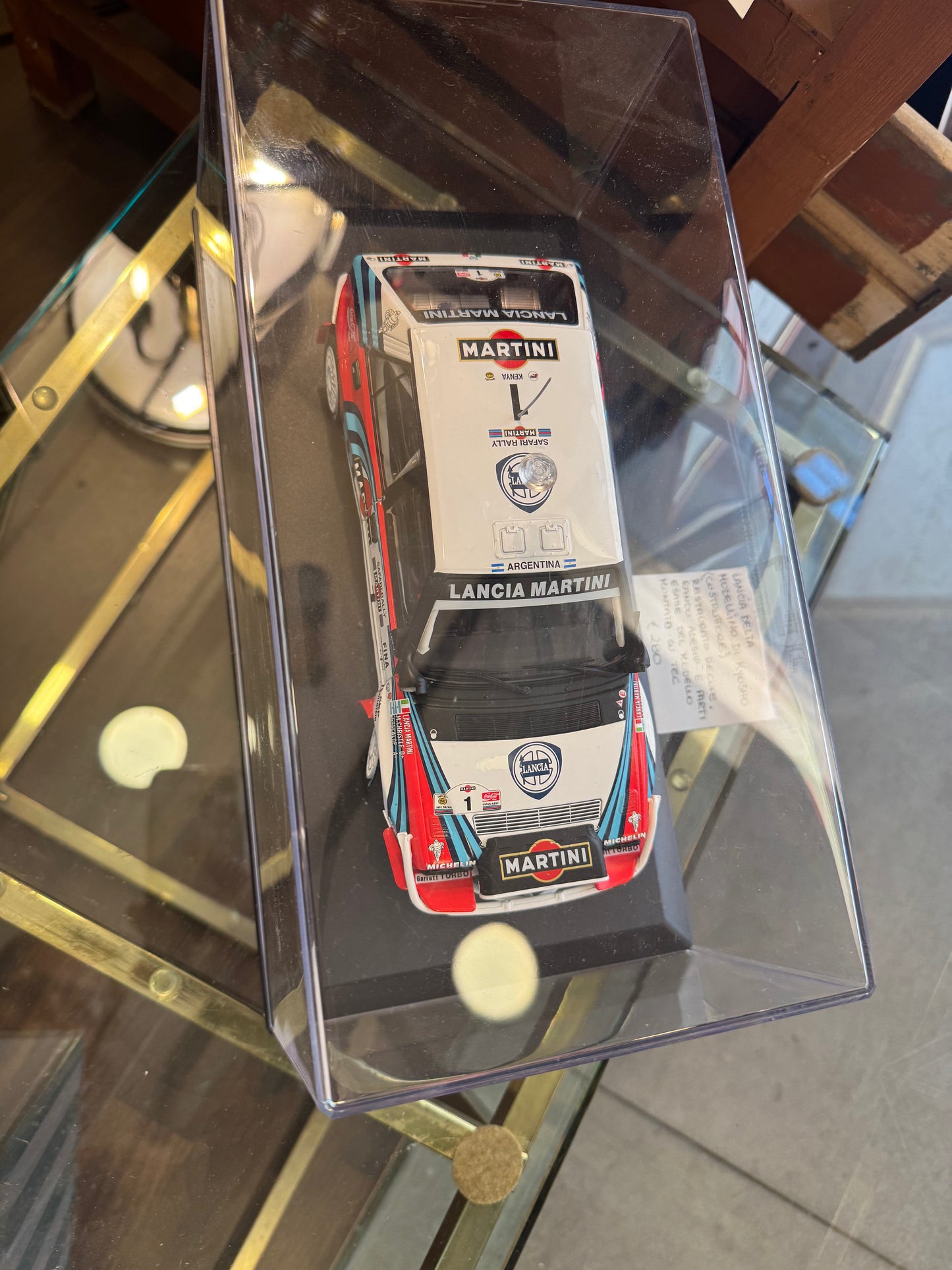 Lancia Delta modellino Kyosho restaurata