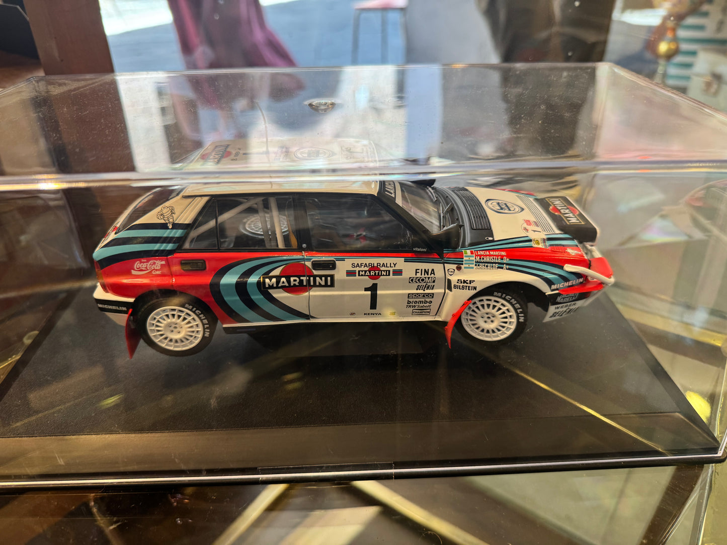 Lancia Delta modellino Kyosho restaurata