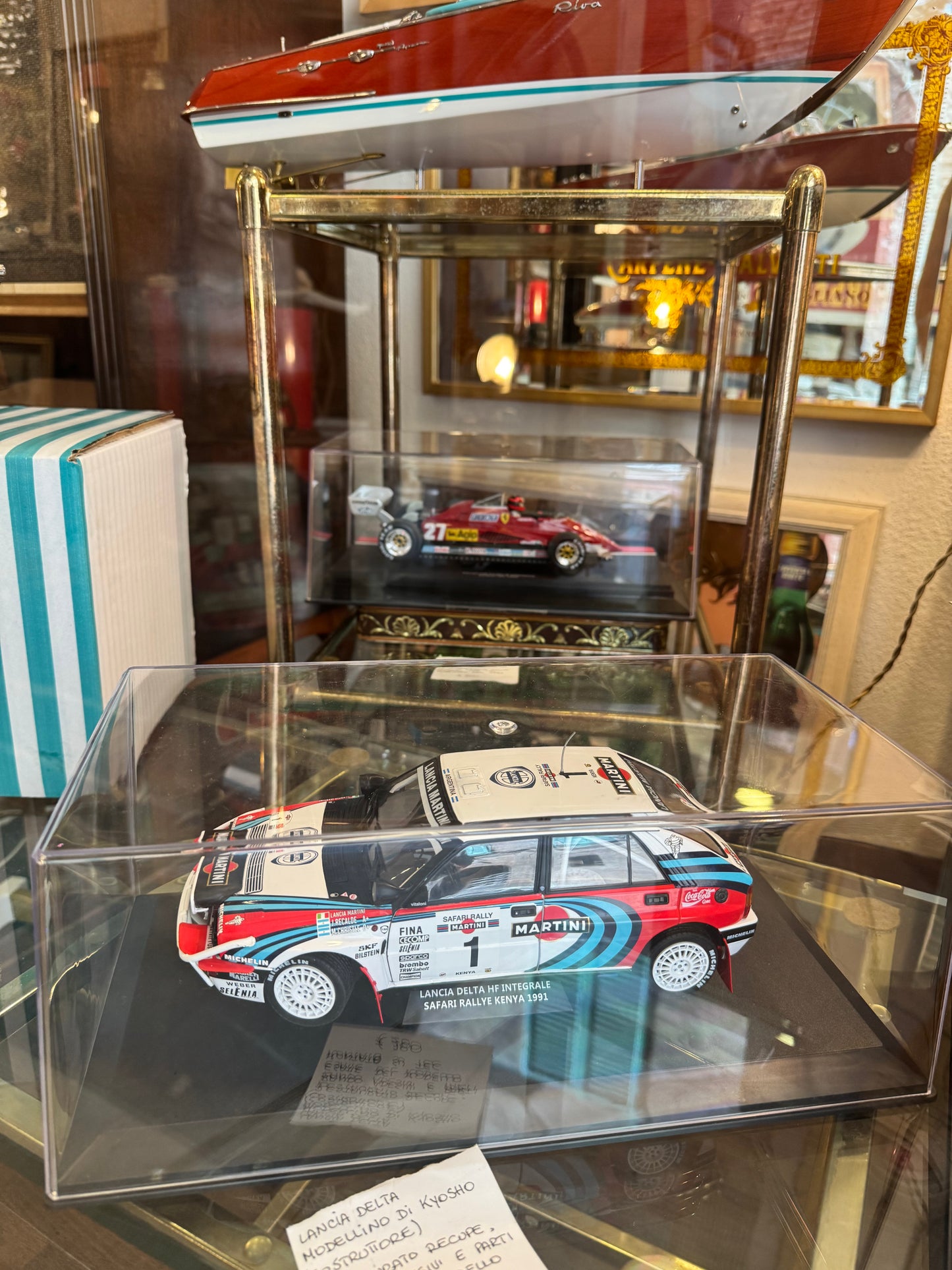 Lancia Delta modellino Kyosho restaurata