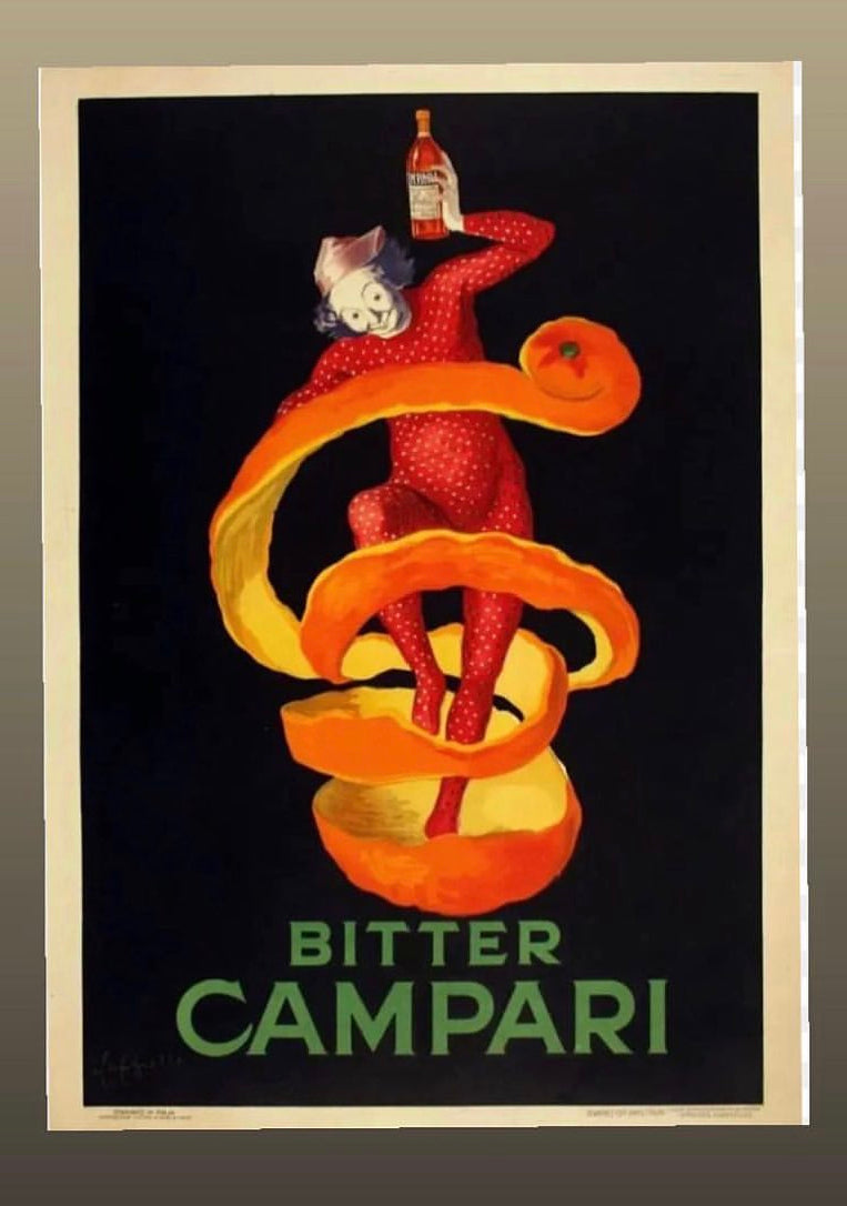 Manifesto Bitter Campari "Spiritello" anni '80